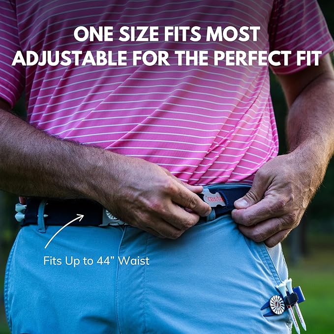 THE BYRD GOLF BELT ✶ Grey Stripe
