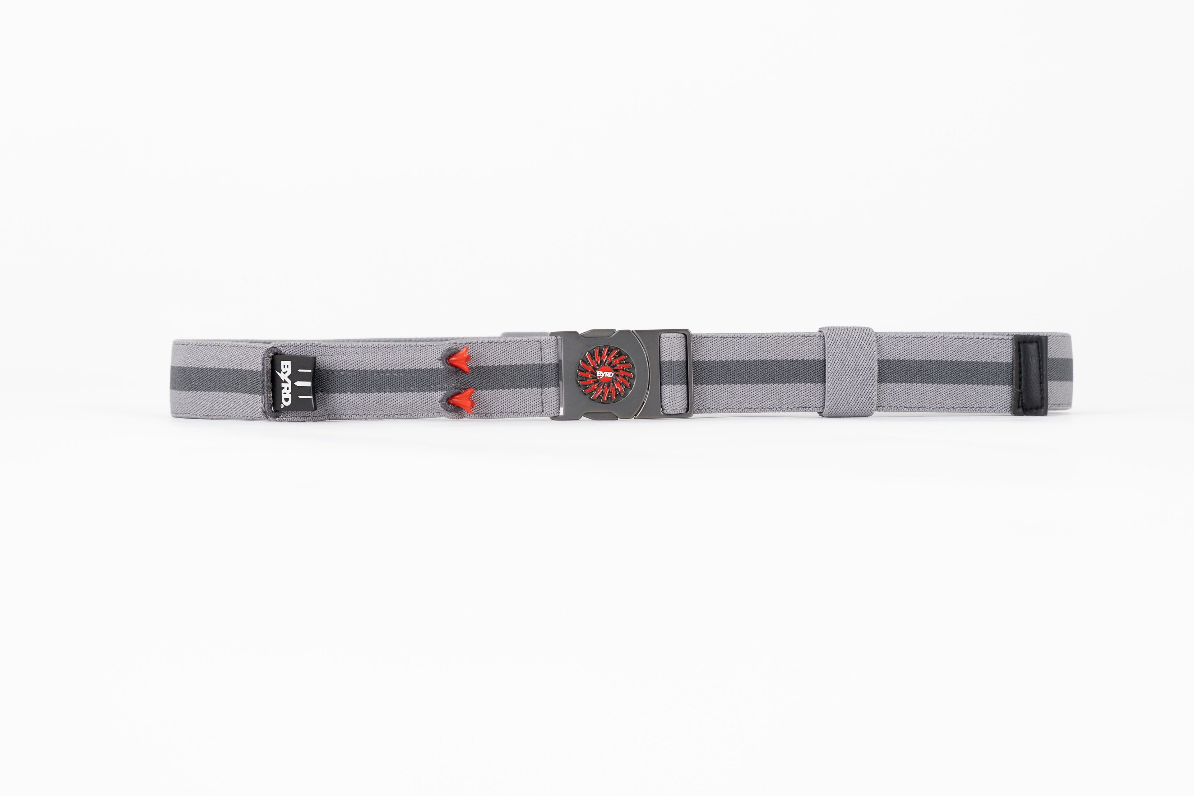 THE BYRD GOLF BELT ✶ Grey Stripe