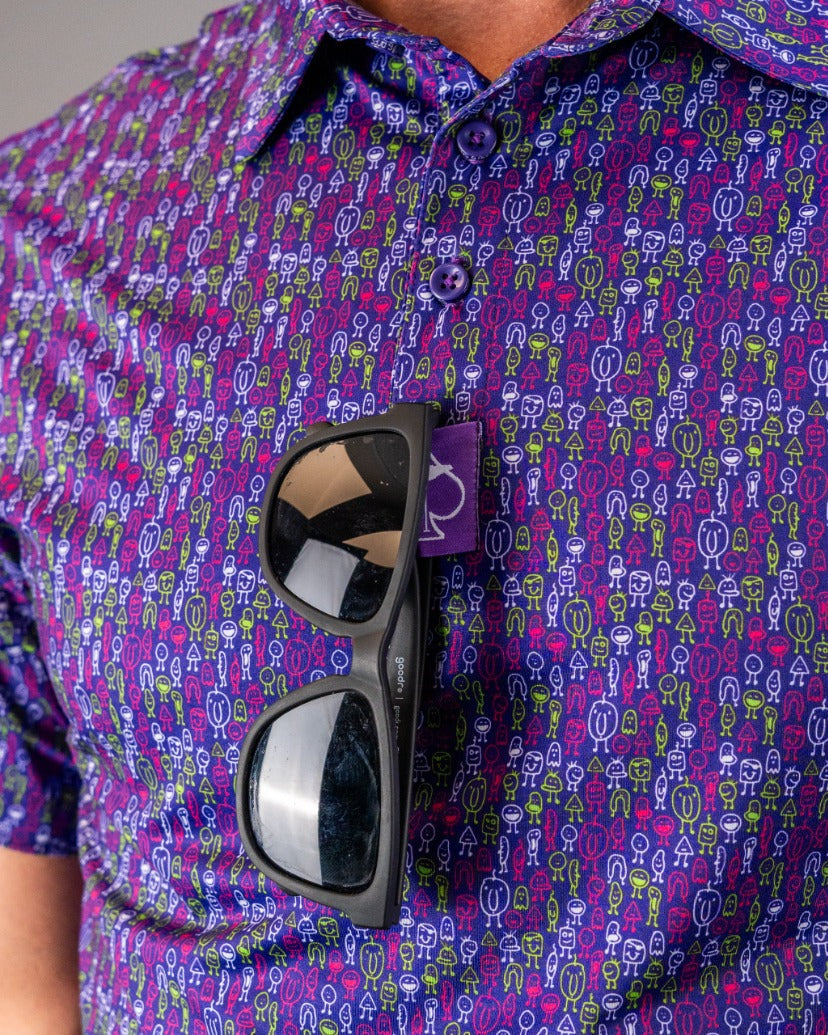 Doodle Guy Purple