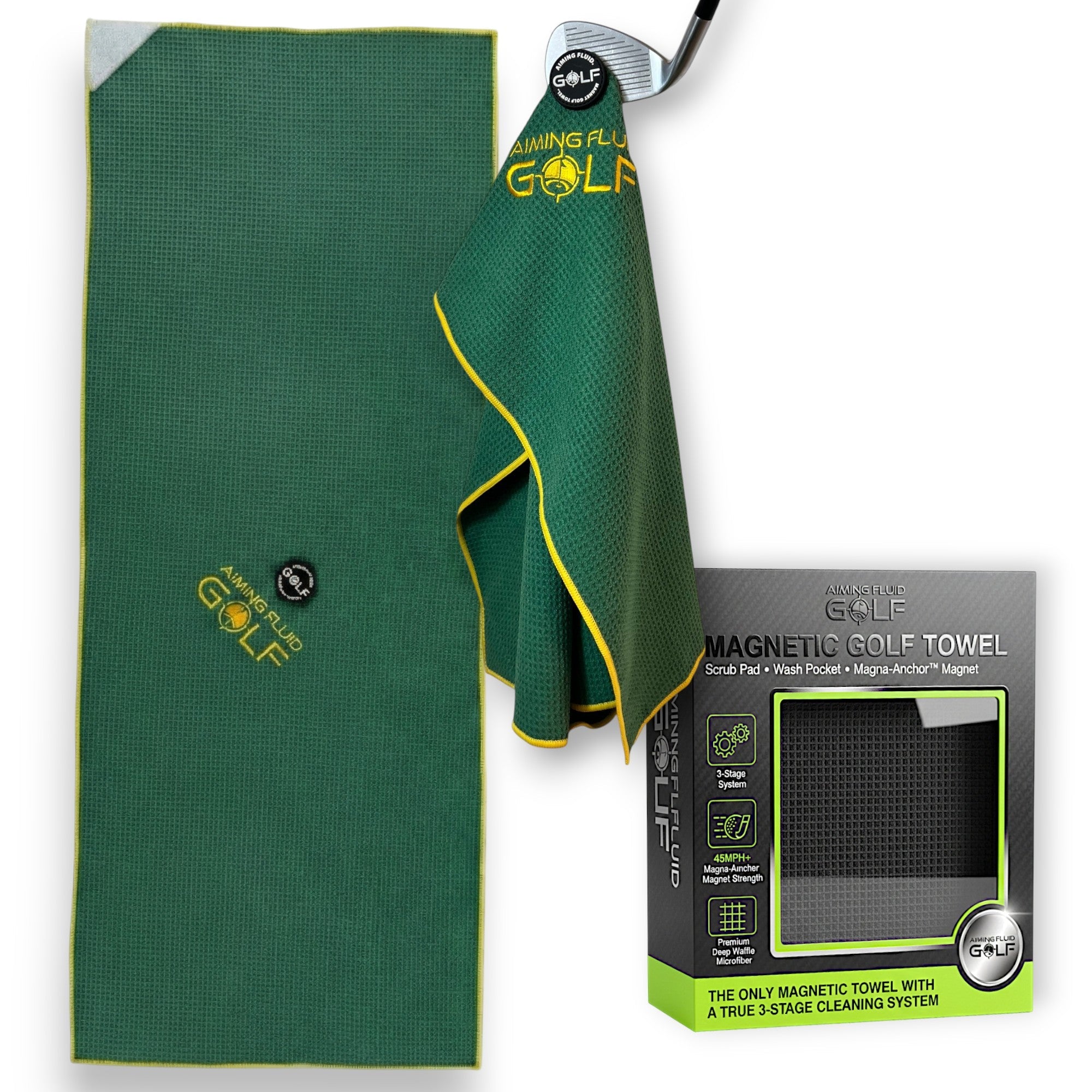 Magna-Anchor™ Magnetic Golf Towel – The 40 (16×40)